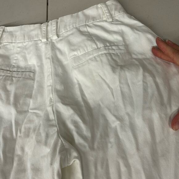 RTR sz 0 Xs Staud solid white Luisa pocketed pants high rise trouser career - Picture 11 of 11